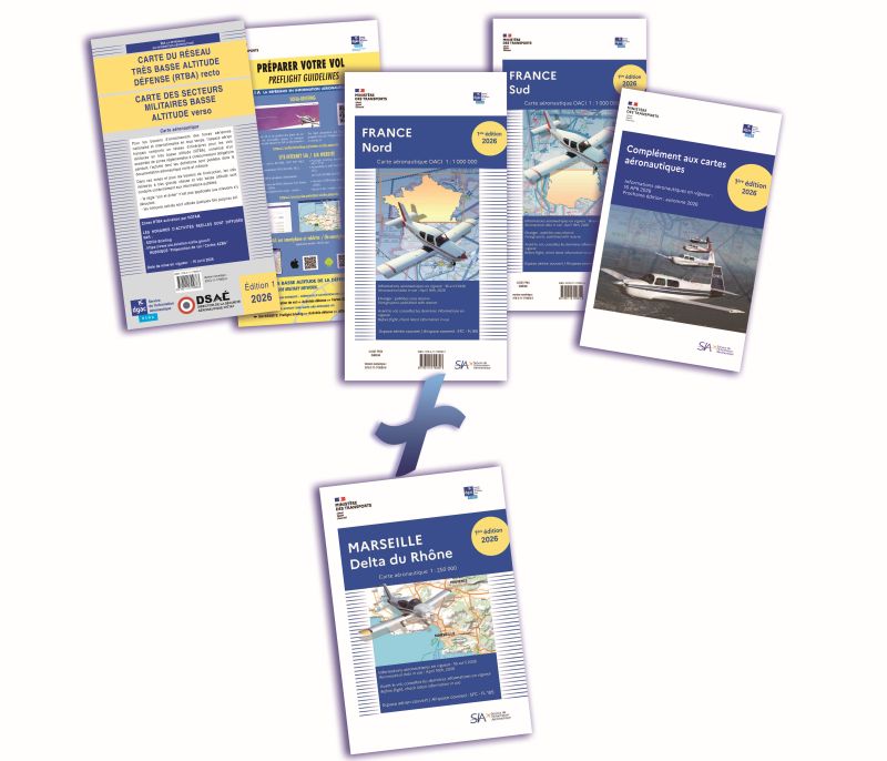Documents VFR 2026 + Carte Marseille - SIA