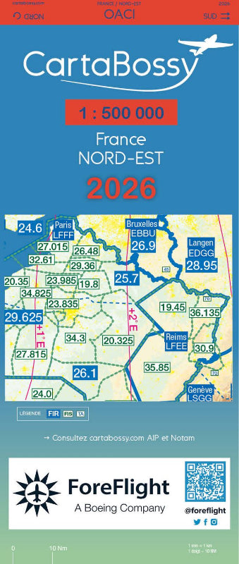 Carte France Nord-Est 2026 1/50000