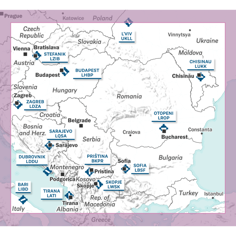 Carte Air Million Europe de l'Est 2026 Editerra (1/1 000 000)