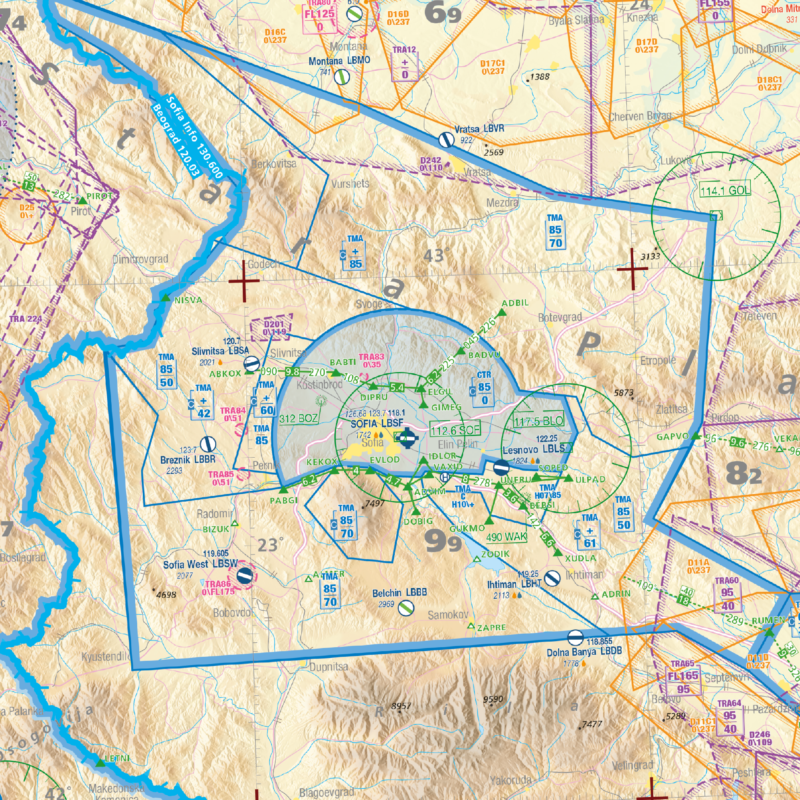 Carte Air Million Europe de l'Est 2026 Editerra (1/1 000 000)