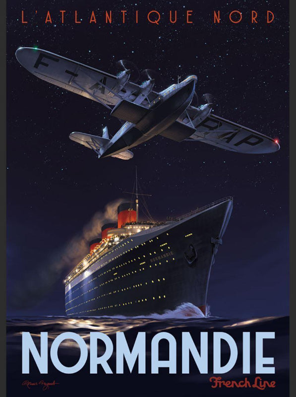 affiche 50*70 - normandie - romain hugault