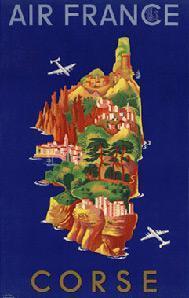 affiche musee air france 50 cm x 70 cm 35 corse