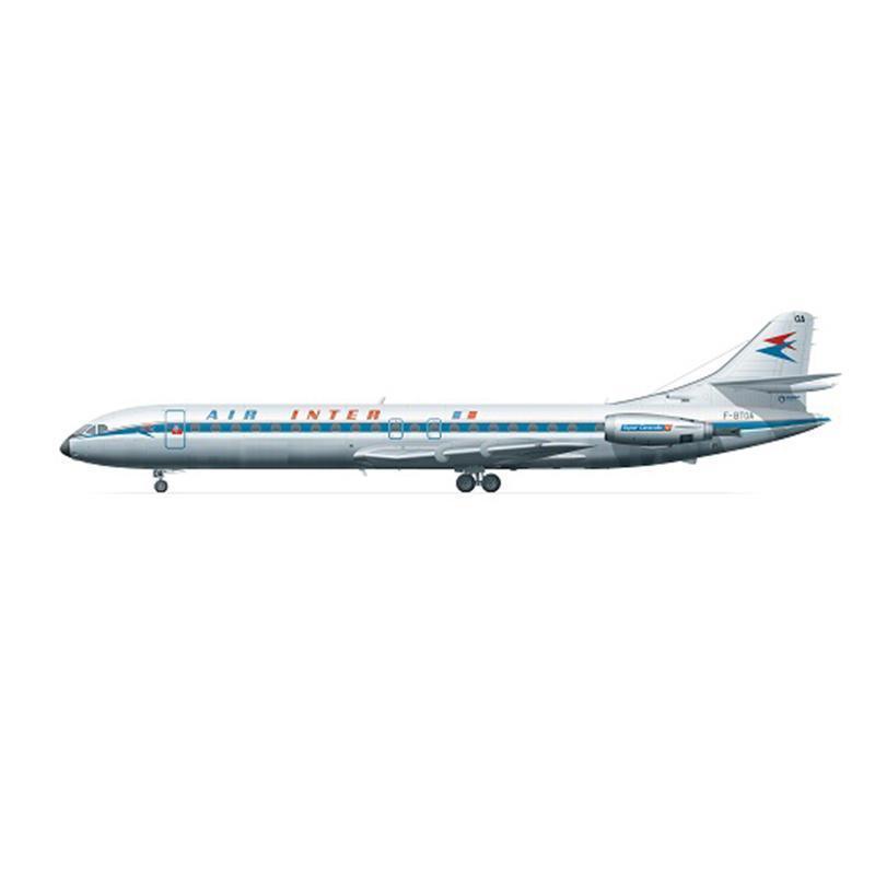 maquette air inter - caravelle 12