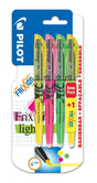 Surligneur effaçable Frixion Light x3+1 PILOT CHRONOS ET ACCESSOIRES LA BOUTIQUE DU PILOTE