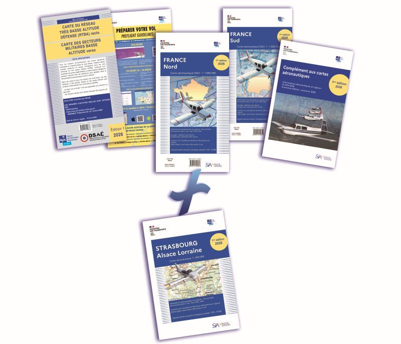 Documents VFR + Carte Strasbourg - SIA