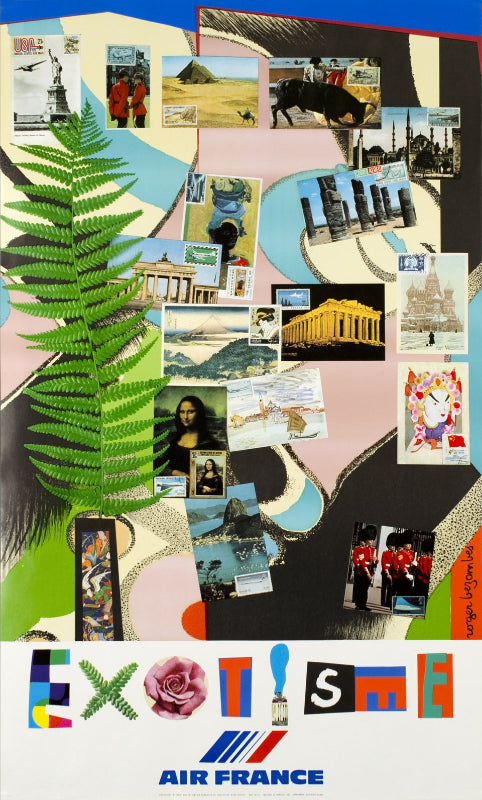 Affiche Air France Exotisme par Roger Bézombes