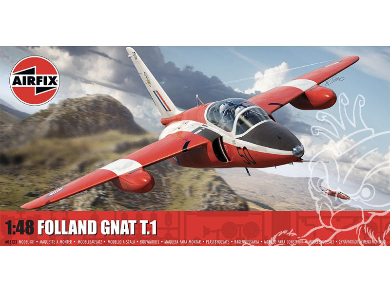 Kit de construction de l'avion Folland Gnat T.1 échelle 1/48