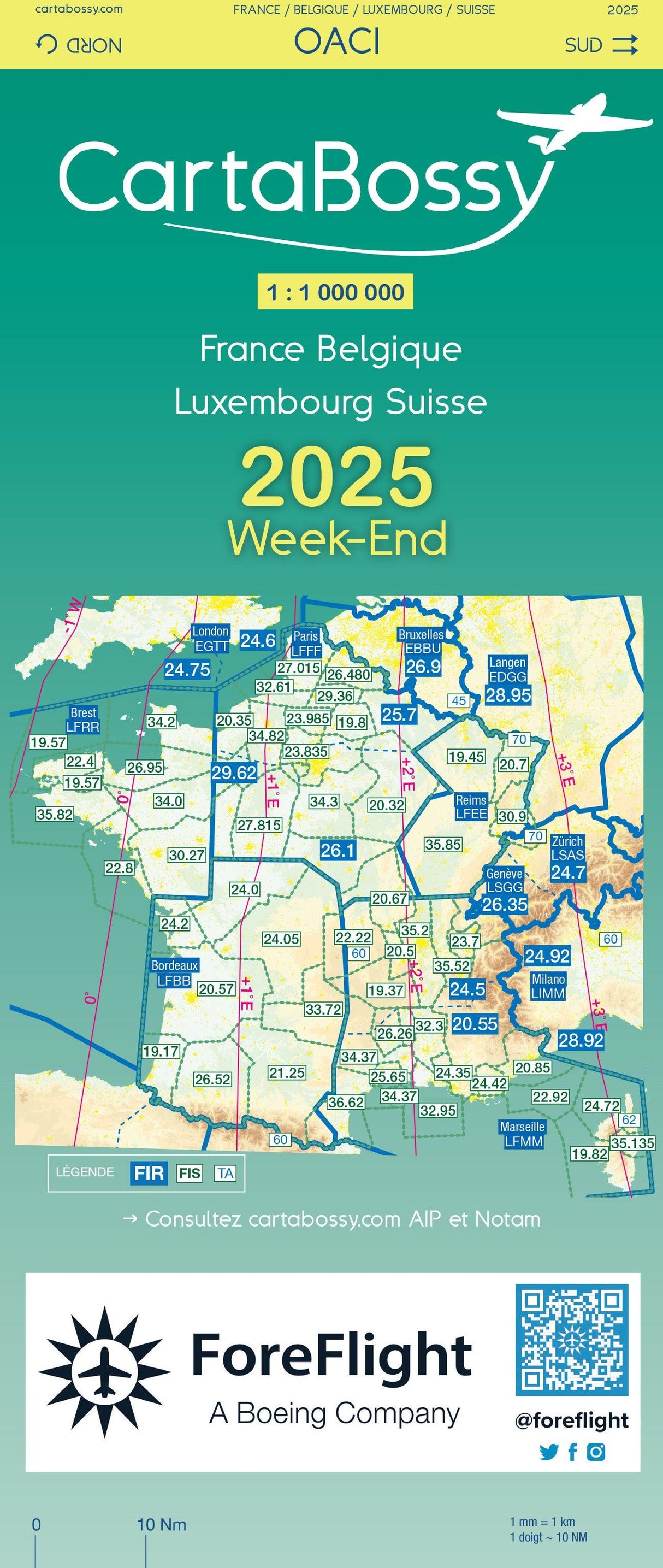 Carte BOSSY Week-End 2025