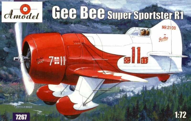 Boîte du kit pour maquette de Gee Bee Sportster R1