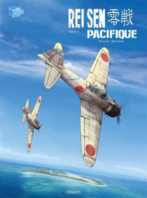 Première de couverture de la bande dessinée Rei Sen Pacifique par Olivier Speltens aux éditions Paquet