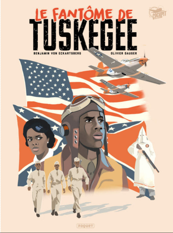 Première de couverture de la bande dessinée le Fantômer de Tuskegee par Benjamoin Von Eckartsberg et Olivier Dauger aux éditions Paquet