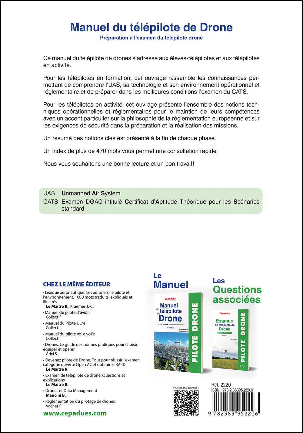 Manuel du télépilote de drone 9e édition - Régis Le Maitre et Bastion Mancini