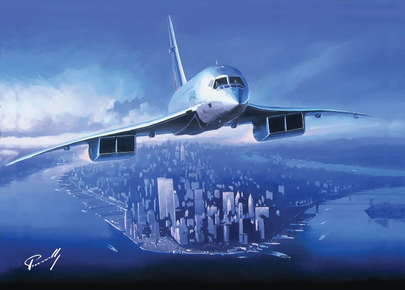 Carte postale Concorde au dessus de New-York de Lucio Perinotto