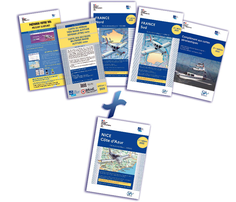 DOCUMENTS VFR 2025 2e Edition + Carte Nice Côte d'Azur - SIA