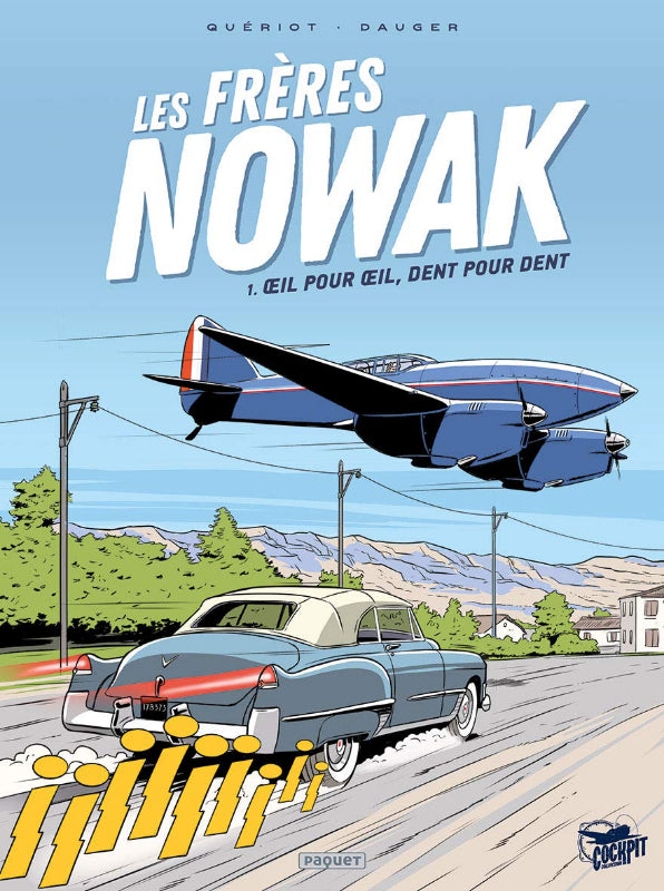 Première de couverture de la bande dessinée Les Frères Nowak, tome 1 : Œil pour œil, dent pour dent aux éditions Paquet
