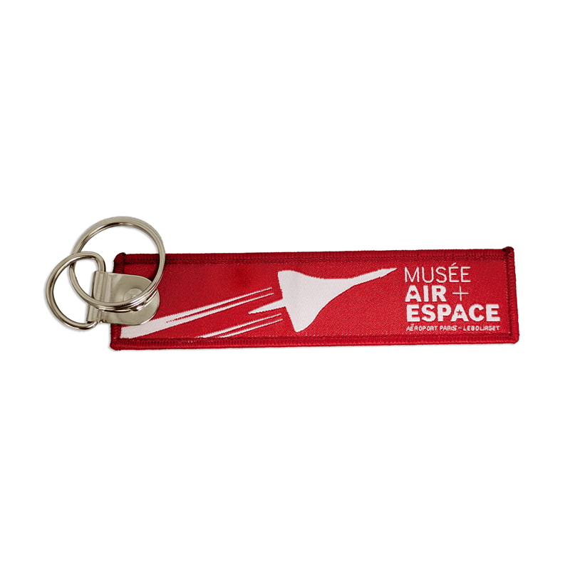 Porte-clés flamme rouge Concorde Musée de l'Air et de l'Espace