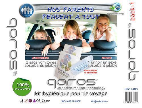 kit hygiénique pour le voyage