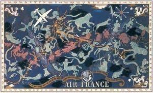 planisphere 100 cm x 63 cm 283 boucher 1938