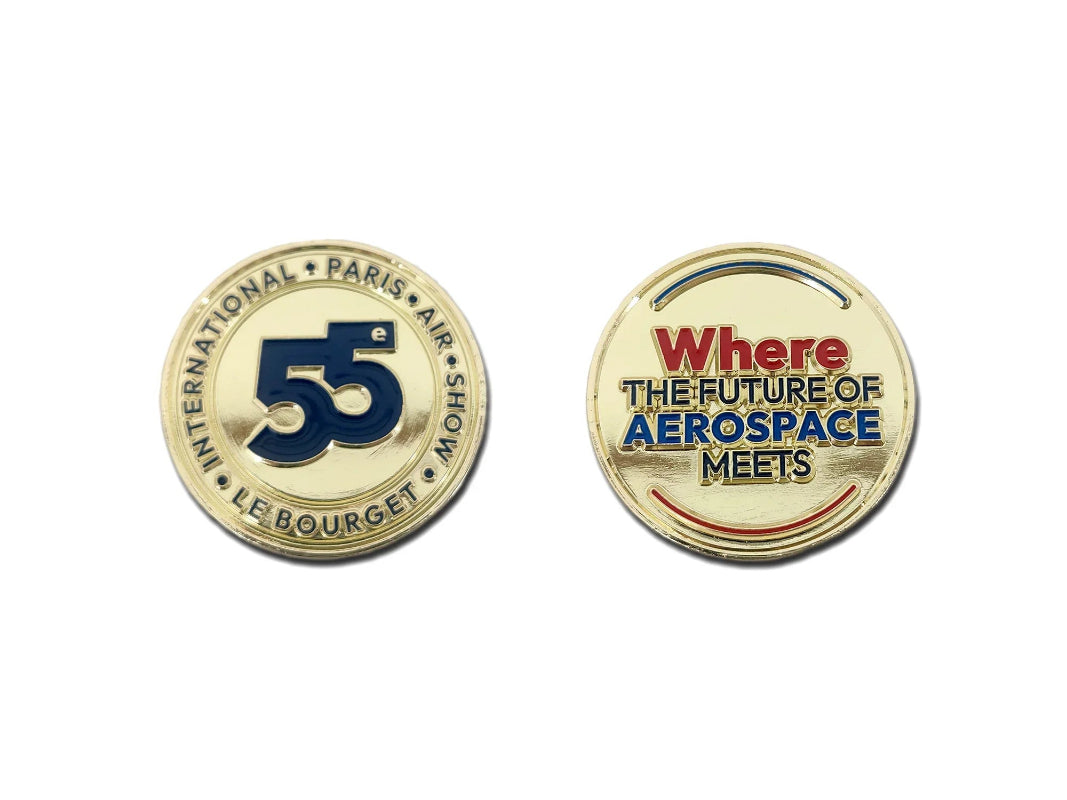 Challenge coin pour le 55e salon de l'air et de l'espace au Bourget en 025