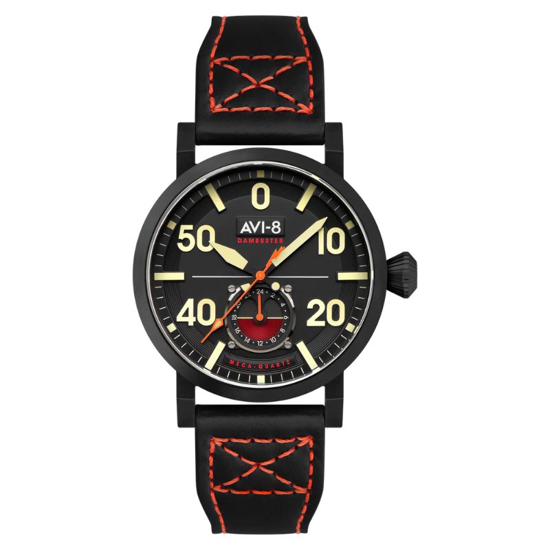 Montre AVI-8 modèle dambuster Chadwick couleur coal black