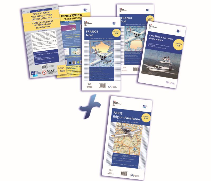 Documents VFR 2026 + Carte Région Parisienne - SIA