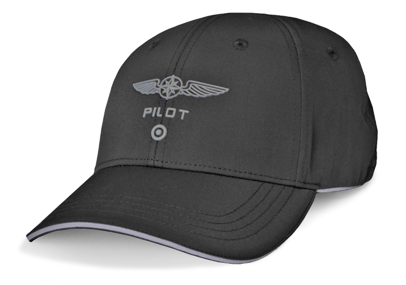 Casquette microfibre noire Design4Pilot