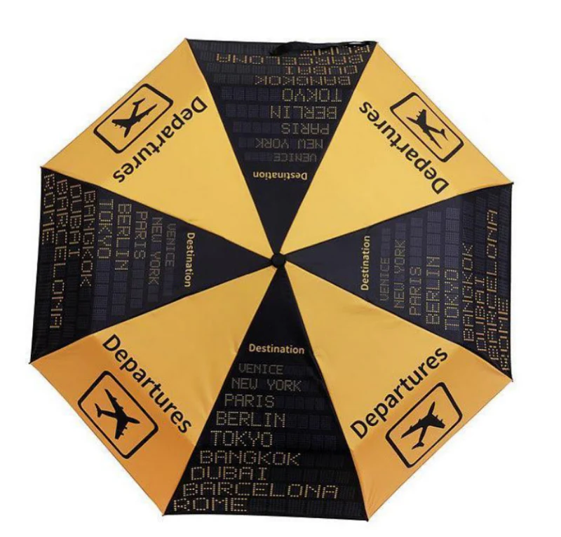 Parapluie Departures - Panneau Affichage Aéroport - LA BOUTIQUE DU PILOTE