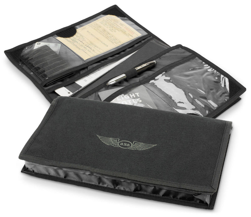 Protège carnet de vol noir en nylon