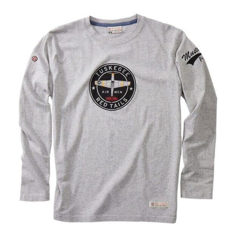 T-Shirt TUSKEGEE AIRMEN Gris Manches longues - Red Canoe Tee-shirt - Polo - Sweat Red Canoë