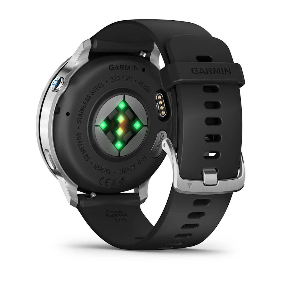 D2 X15 argent - Garmin - Montre aviateur connectée