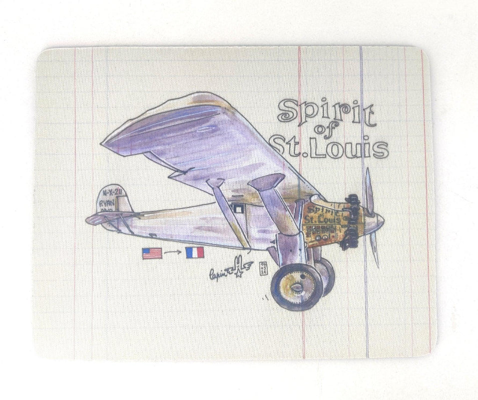 Tapis de souris avec reproduction de la peinture Spirit of St.Louis