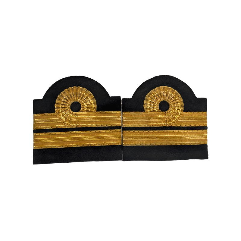 Galons d'épaule brodés dorés 2 galons