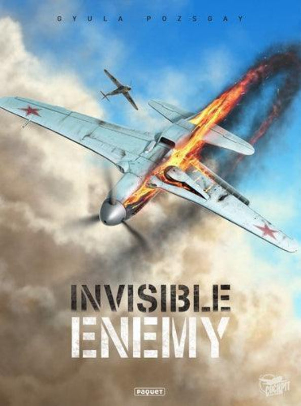 Première de couverture de la bande dessinée Invisible Enemy par Gyula Pozgay aux éditions Paquet