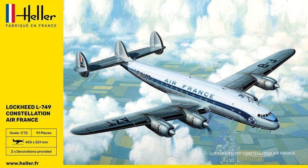 Maquette L-749 CONSTELLATION AIR FRANCE - Heller MAQUETTES A CONSTRUIRE Heller