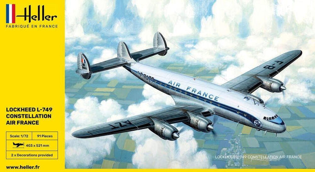 Maquette L-749 CONSTELLATION AIR FRANCE - Heller MAQUETTES A CONSTRUIRE Heller