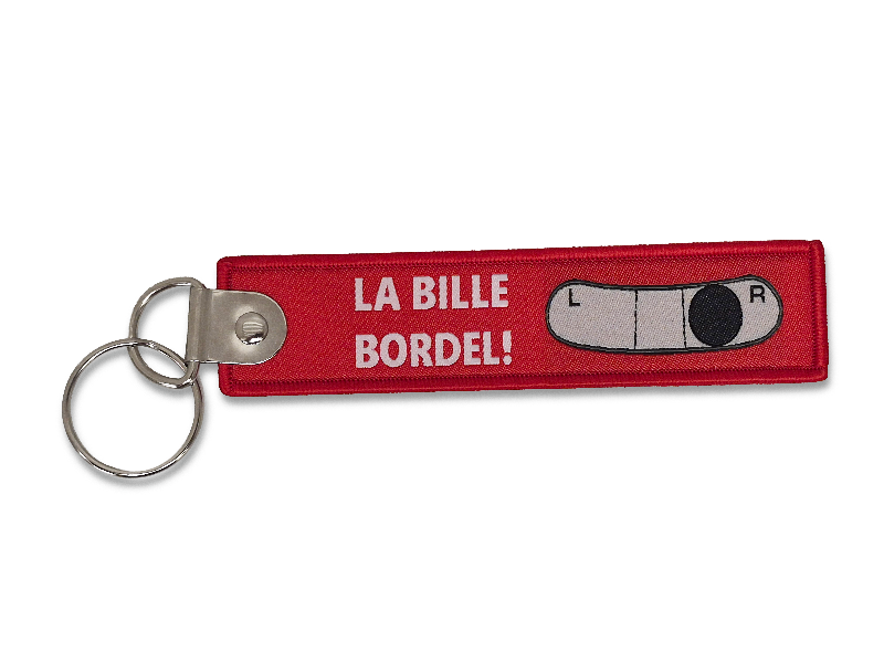 Porte-clés flamme La Bille bordel