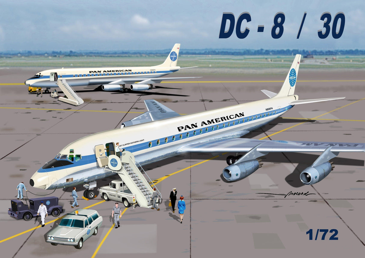 maquette dc-8 / 30 pan am - douglas