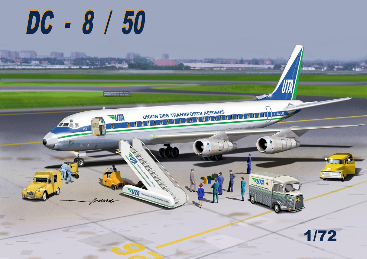 maquette dc-8 / 50 uta - douglas