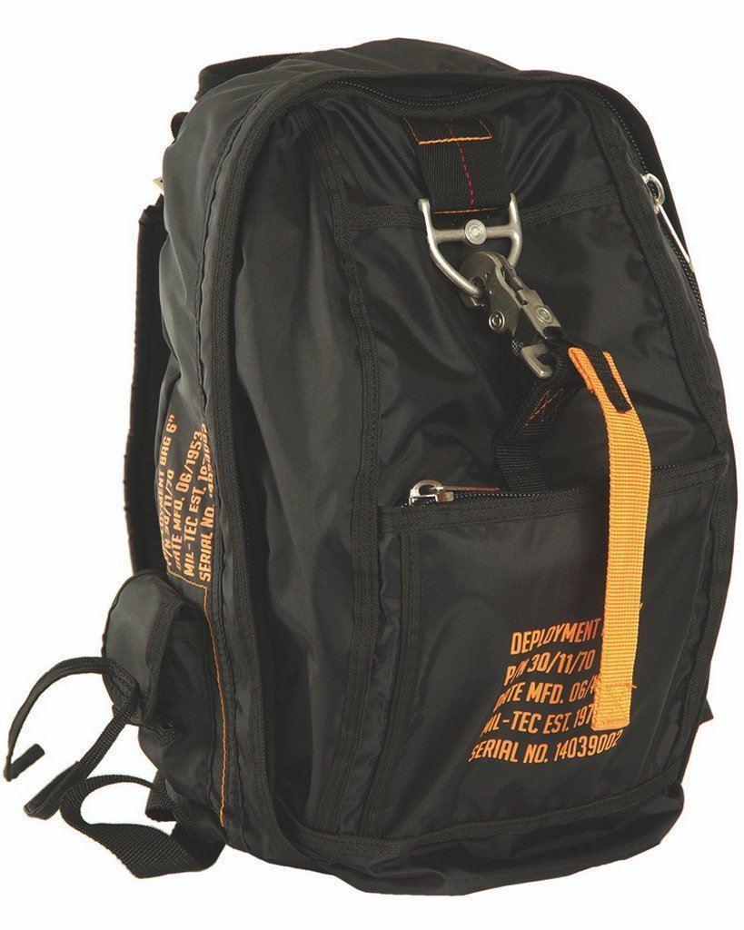 sac a dos military mode parachute noir