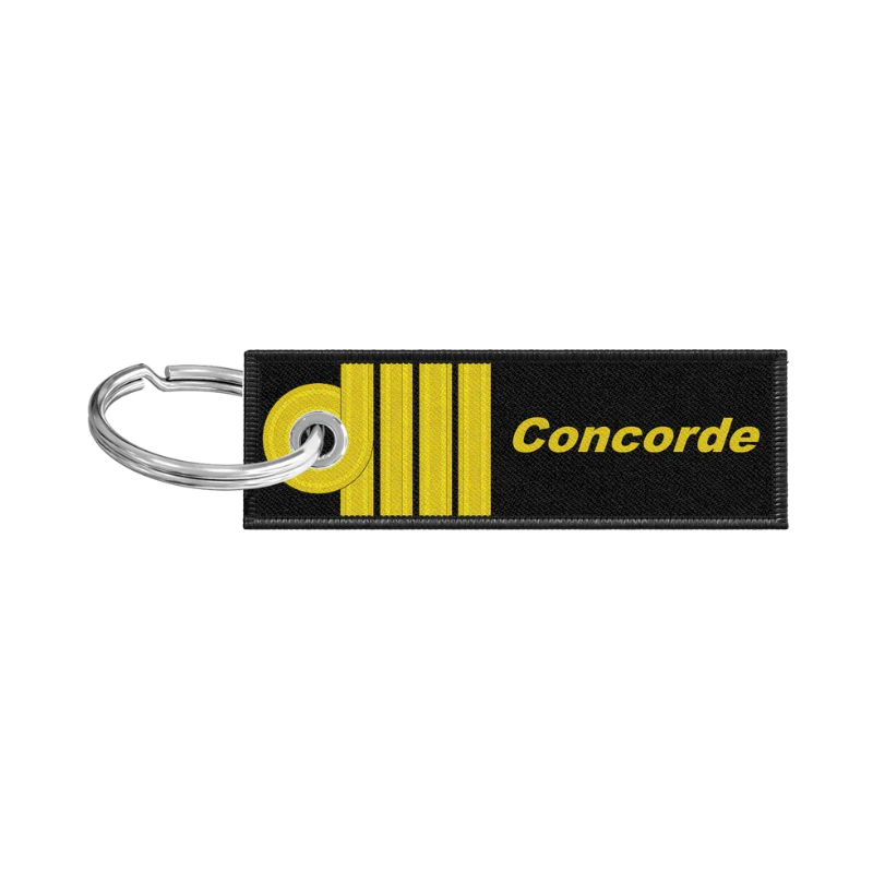 Porte-clés flamme Commandant de bord Condorde