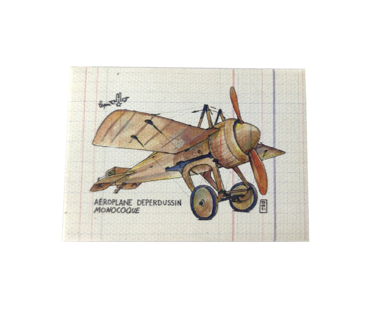 Magnet Canevas : Aéroplane Deperdussin monocoque - Lapin