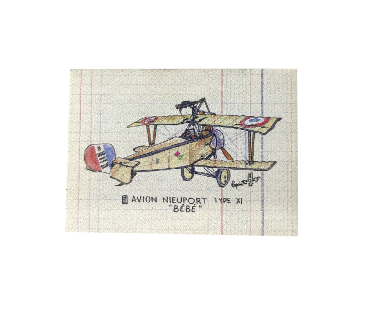 Magnet Canevas : Nieuport type XI "Bébé" - Lapin