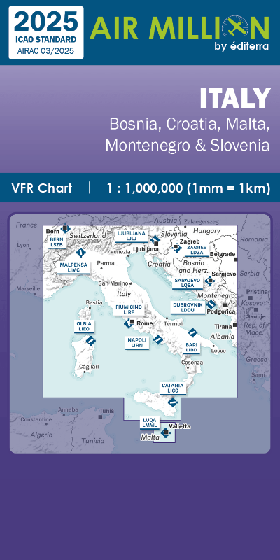 Carte Air Million 2025 Italy par Editerra