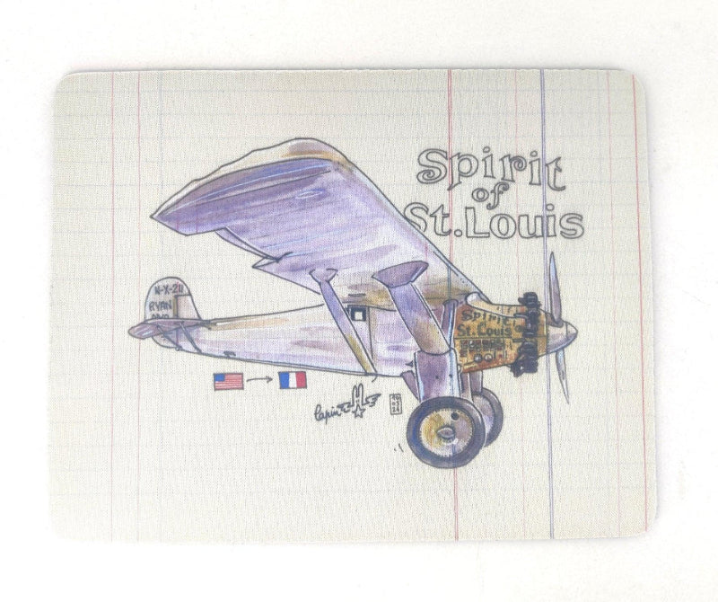 Tapis de souris avec reproduction de la peinture Spirit of St.Louis