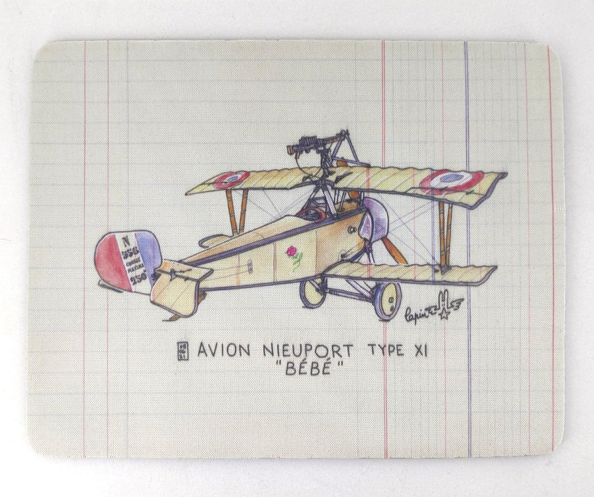 Tapis de souris Nieuport type XI "Bébé"- Lapin