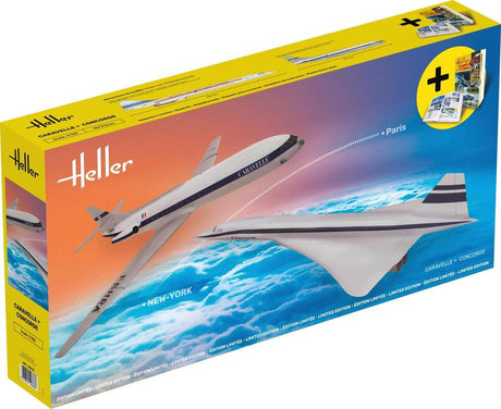 Kit Maquettes Caravelle + Concorde - Heller (50333) - LA BOUTIQUE DU PILOTE