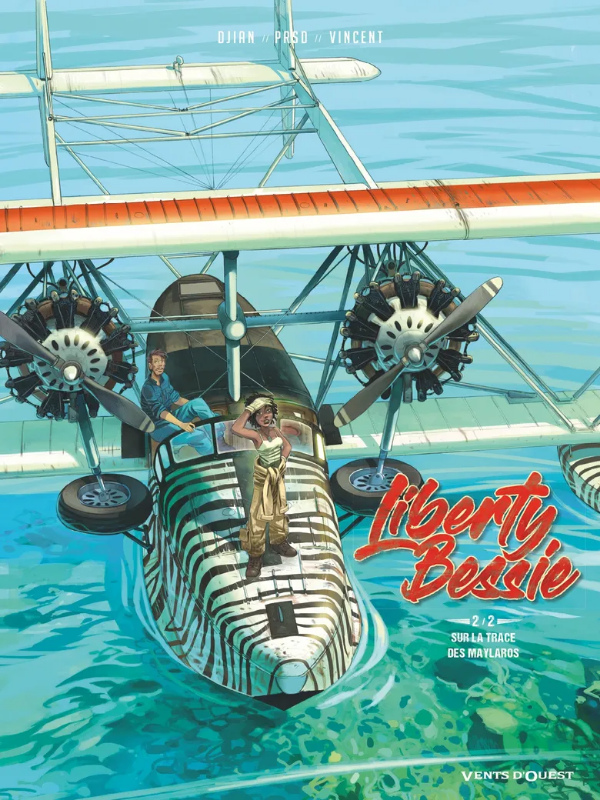 Première de couverture de la bande dessinée Liberty Bessie tome 2; Sur la Trace des Maylaros aux éditions Vents d'Ouest