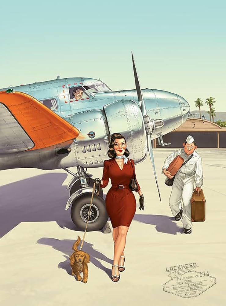 Affiche Lockheed Electra - Romain Hugault