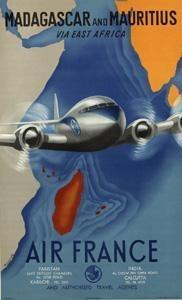 affiche musee air france 50 cm x 70 cm 278 madagascar and mauritius