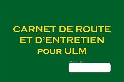 carnet de route et d'entretien ulm